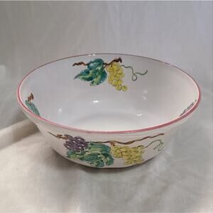 Vintage Deruta Italy Handpainted Serving Bowl